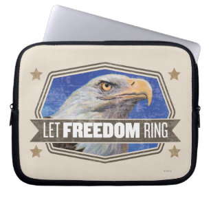 Eagle-Lass-Freiheitsring Laptopschutzhülle