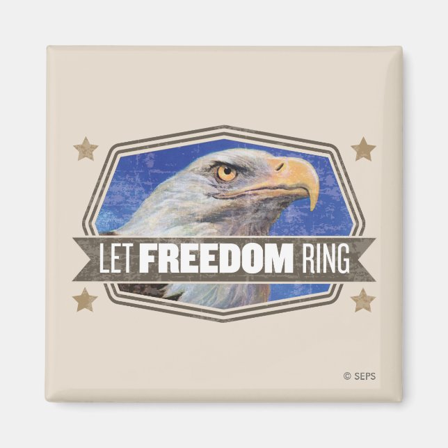 Eagle-Lass-Freiheitsring Magnet (Vorne)