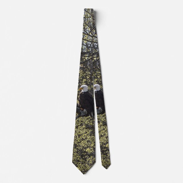 Eagle Lookout Painterly Neck Tie Krawatte (Vorderseite)