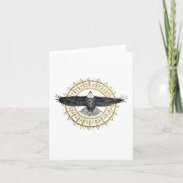 Eagle Mandala Faltkarte Karte