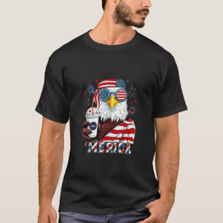 Eagle Merica Sonnenbrille US Flag 4. Juli T-Shirt