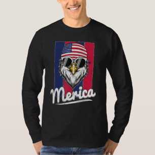 Eagle Merican Flag Eagle Patriotic T-Shirt