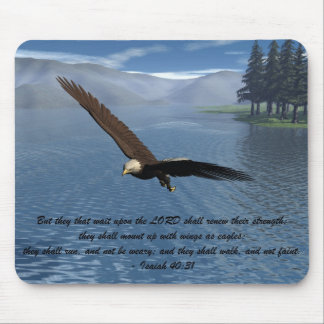 Eagle mit Schrift Mousepad