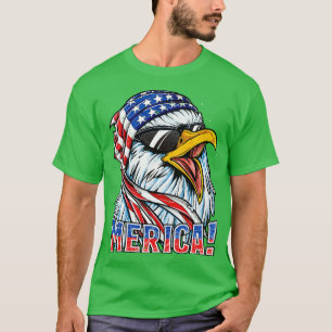 Eagle Mullet 4. Juli American Flag Merica Men T-Shirt