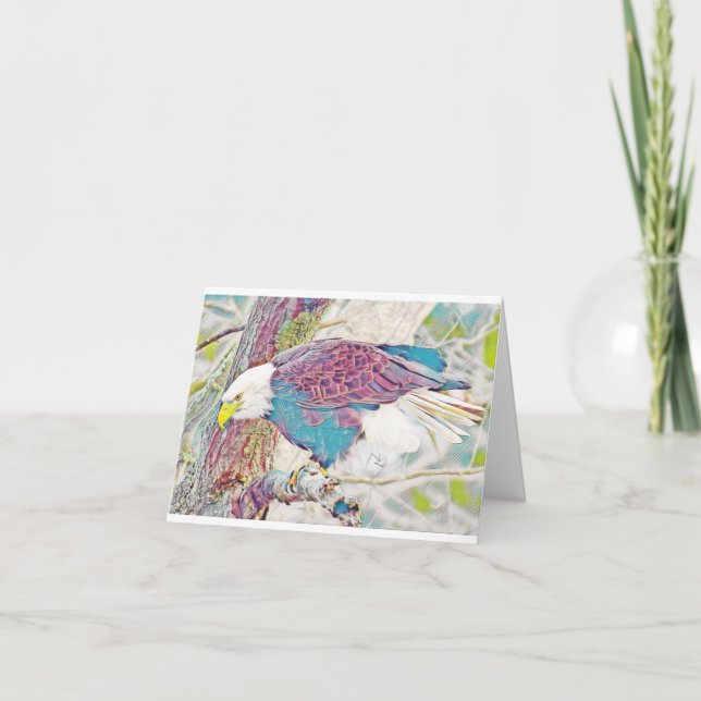 Eagle Notecard Blank Inside (Vorderseite)