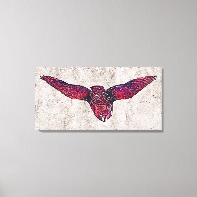 Eagle Owl Leinwanddruck (Vorderseite)