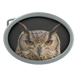 Eagle Owl Ovale Gürtelschnalle