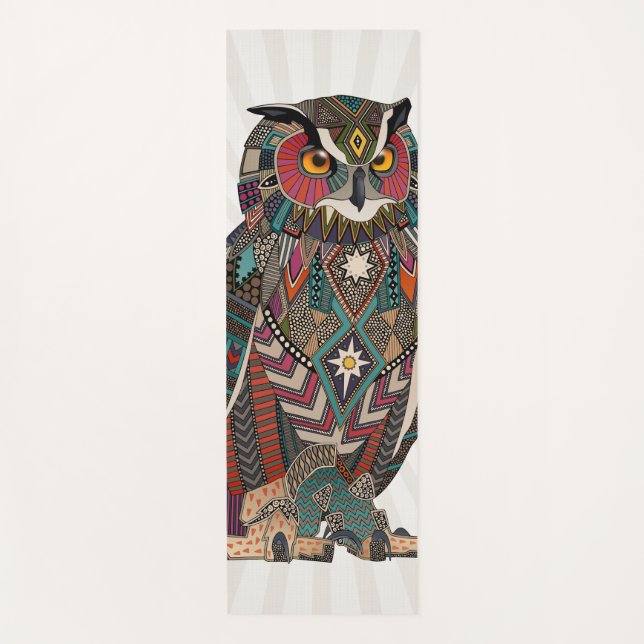 eagle owl yogamatte (Vorderseite)
