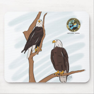 Eagle-Paar-Grafik Mousepad