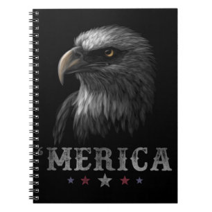 Eagle Patriotic Merica 4. Juli USA Notizblock