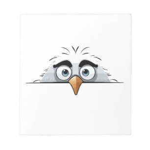 Eagle Peeking Niedlich Adorable Funny Animal Carto Notizblock