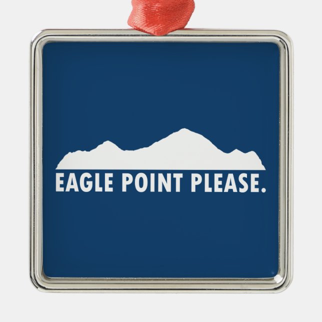Eagle Point bitte Ornament Aus Metall (Vorne)