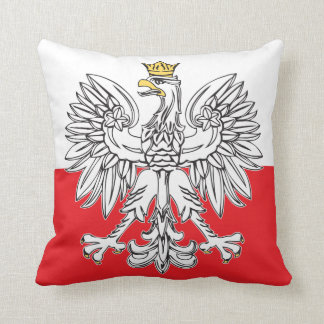 Eagle polonais avec le coussin de couronne d'or