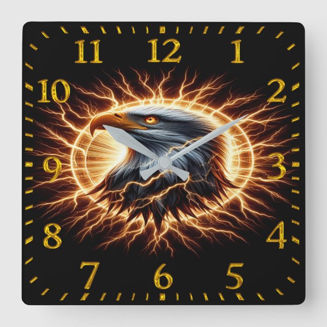 Eagle Quadratische Wanduhr (Vorderseite)