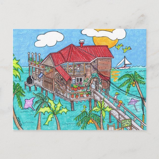Eagle Rays Bar and Grill Postkarte (Vorderseite)