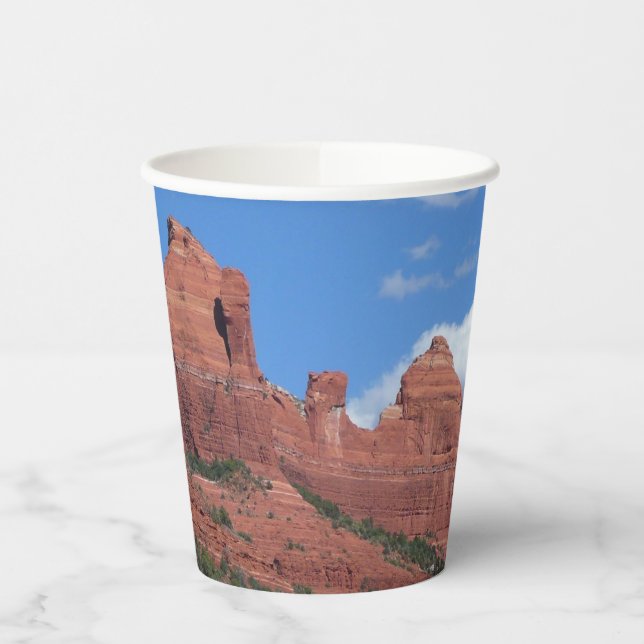 Eagle Rock I Sedona Arizona Reisefotografie Pappbecher (Links)