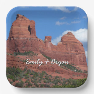 Eagle Rock I Sedona Arizona Reisefotografie Pappteller