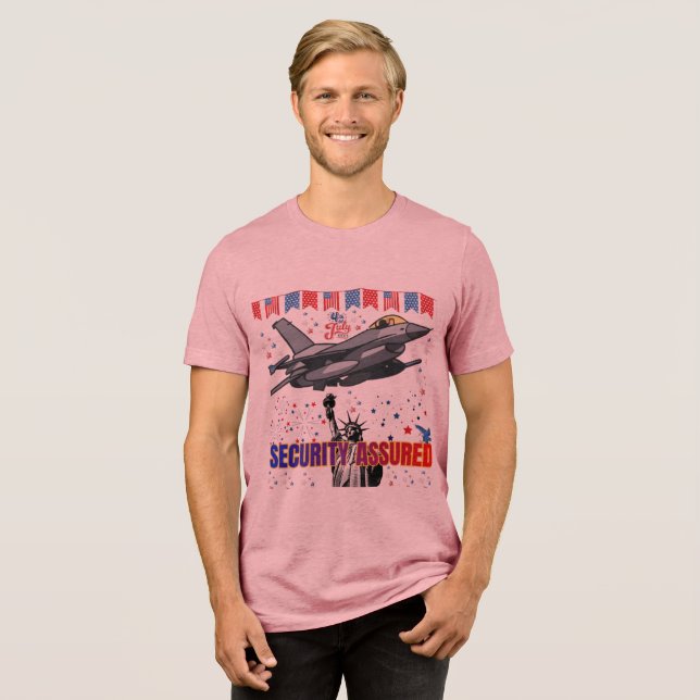 Eagle’s Freedom Flight mauve Tri-Blend Shirt (Vorderseite voll)