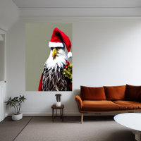 Eagle Santa Claus | AI Art Poster