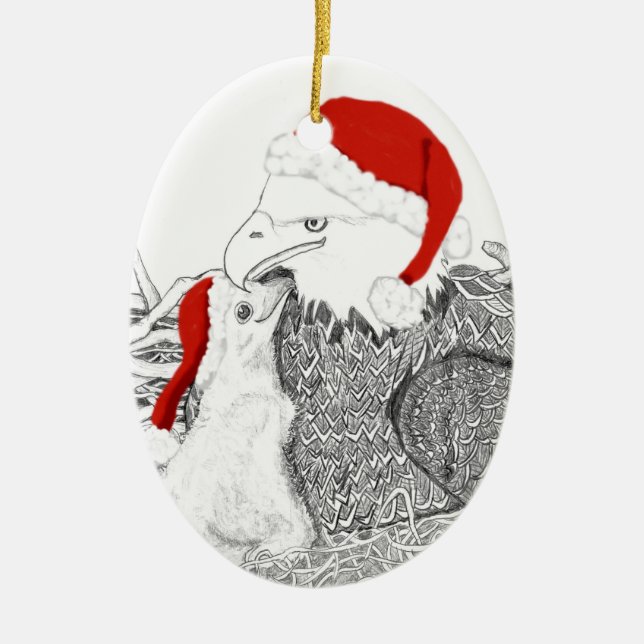 Eagle Santa Ornament Harriet + E16 Liebe der Mutte (Vorne)