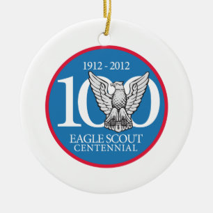 Eagle Scoutcentennial-Verzierung Keramik Ornament