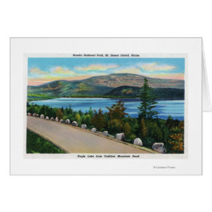 Eagle See-Ansicht von Straße Cadillacs Mt