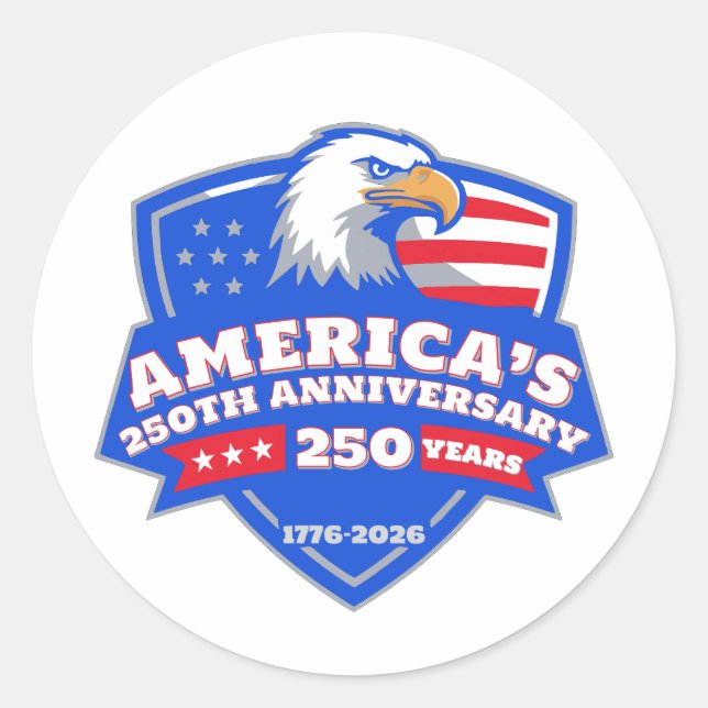 Eagle Shield Seal • United States 250th Stickers (Devant)