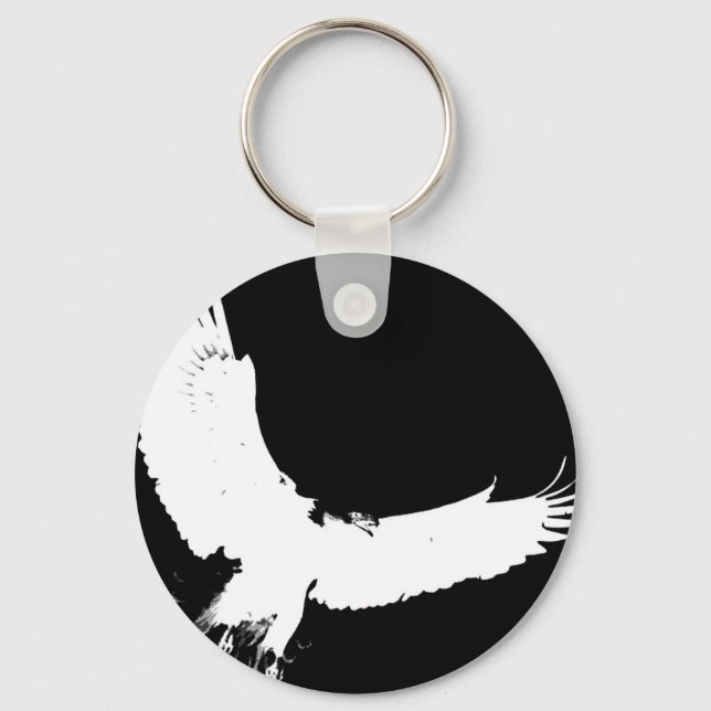 Eagle Silhouette Schlüsselanhänger (Vorderseite)