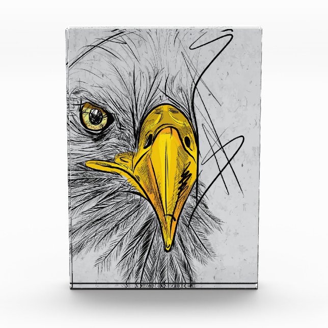 Eagle Sketch Fantastische Bergwelten Fotoblock (Vorderseite)