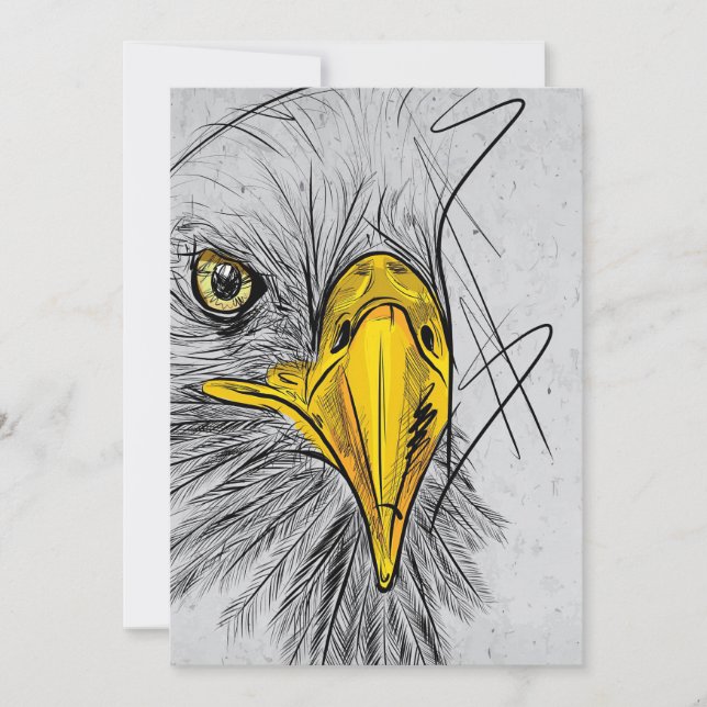 Eagle Sketch Fantastische Bergwelten Save The Date (Vorderseite)