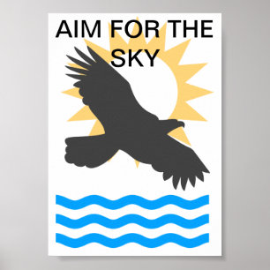 Eagle Soaring Poster