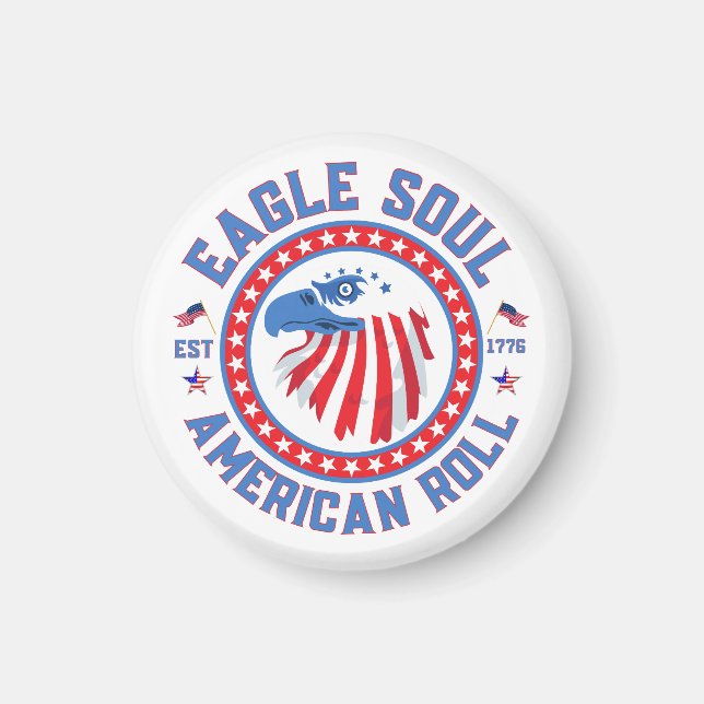 Eagle Soul American Roll 4th of July Celebration Magnet (Vorne)