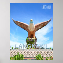 Eagle Statue Langkawi Malaysia Vacation Souvenir Poster