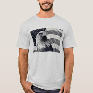 Eagle u. Flaggen-T-Shirt T-Shirt