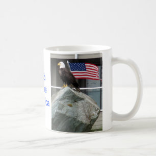 Eagle und Flagge Kaffeetasse