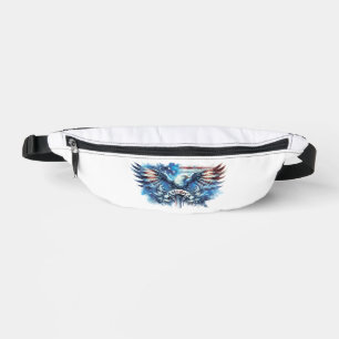 Eagle und USA flagge.Patriotic. Bauchtasche