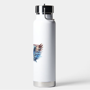 Eagle und USA flagge.Patriotic. Trinkflasche