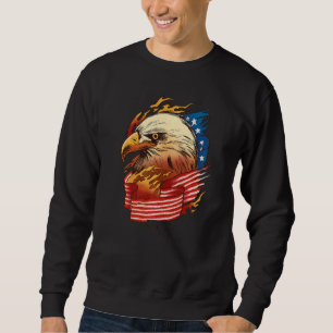 Eagle Usa 4. Juli Patriotic American Graphic Sweatshirt
