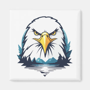 Eagle Vector Art Animal Modern Urban City Grafik Magnet