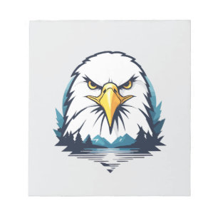 Eagle Vector Art Animal Modern Urban City Grafik Notizblock