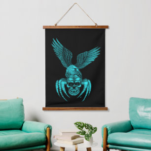 Eagle Wandteppich Mit Holzrahmen