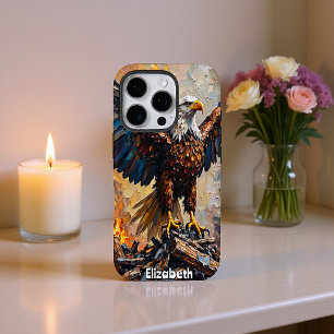 Eagle wiederbelebt, fiery aufgetaucht iPhone 16 pro hülle