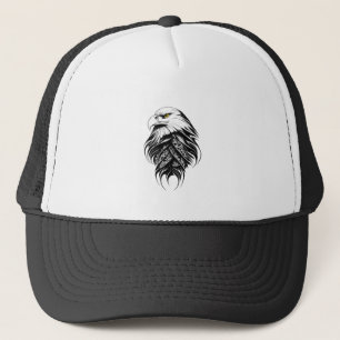 Eagle Wild Animal Nature Illustration Art Truckerkappe