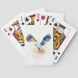 Eagle Wild Animal Nature Wasserfarben Malerei Spielkarten