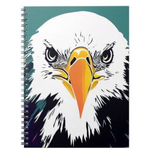 Eagle Wild Nature Animal Color Malerei Notizblock