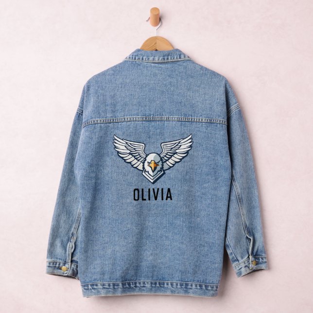 Eagle Wings Personalisiert Jeansjacke (Hangar)