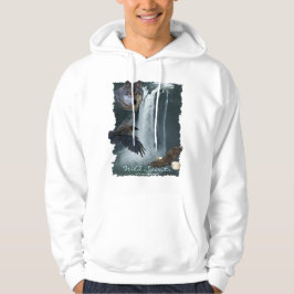 Eagle, Wolf, Raven & Falls Nature Hoodie
