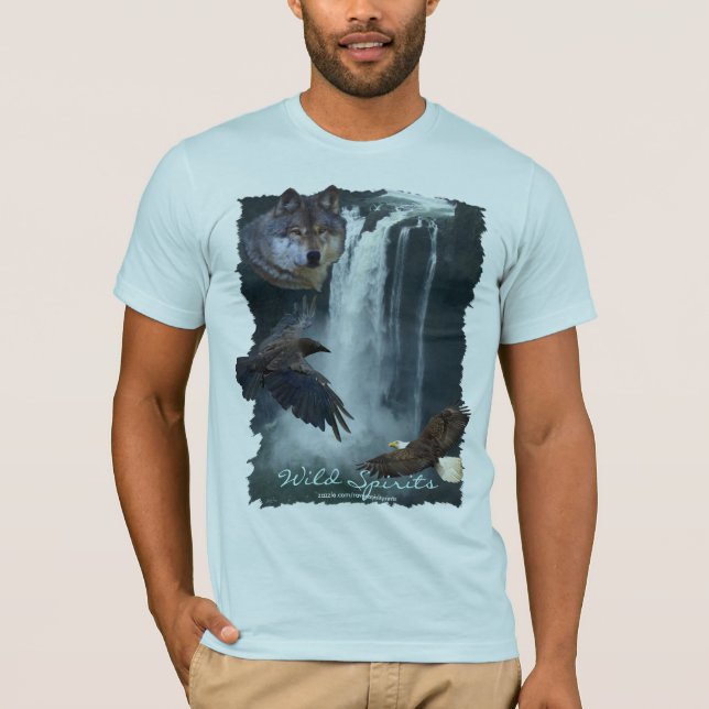 Eagle, Wolf, Raven & Falls Naturekamera T - Shirt (Vorderseite)