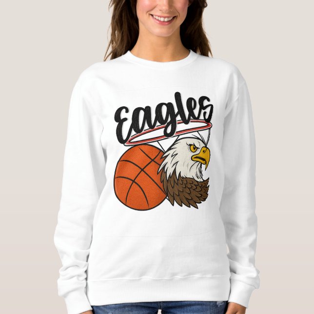 Eagles Basketball Mascot Design - Bold Sports tee (Vorderseite)