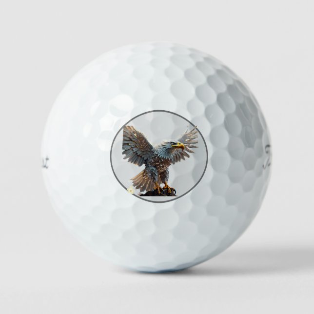 "Eagle's Dazzling Crystal Flight" Golfball (Vorderseite)